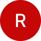 red circle with the letter r in the middle